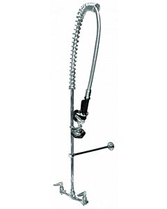Omcan 8" Wall Mounted Pre-Rinse Unit with 44" hose