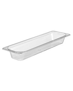 Cambro 22LPCW135 Food Pan 3.2 QT. - Camwear - Polycarbonate - Clear - 1/2 Size Long - USA