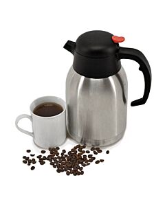 Omcan 51 oz. (1.5 Liter) Double-Wall Insulated Stainless Steel Thermal Carafe