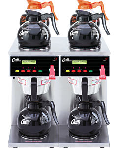 Curtis ALP6GTN Pour-over Digital Decanter Brewer with 6 warmers, Dual voltage – 120/220 V, 3600/6000 W