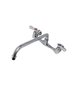 Zanduco Splash Mounted Faucet 8" Centers, Swing Nozzle 14" Spout