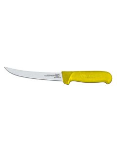Omcan 6" Curved Blade Boning Knives with Super Fiber Handle