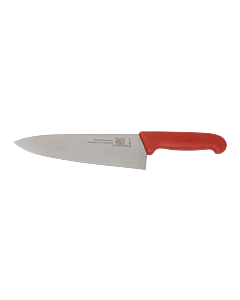 Omcan 8" Medium Cook Knife with Red Super Fiber Handle - CA