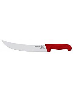 Omcan 10" Steak Knife with Red Super Fiber Handle - USA