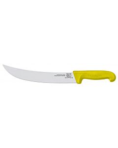 Omcan 12" Steak Knife with Yellow Super Fiber Handle - USA