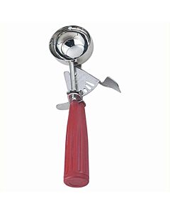 Omcan Ice Cream Scoop 1 3/4 OZ Size 24 Red
