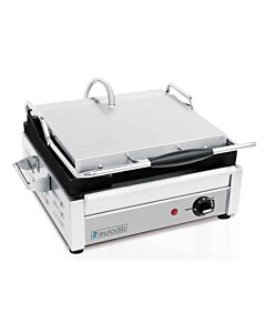 Eurodib SFE02345 Medium Commercial Panini Grill All Ribbed 1800-2400W - 120V/240V - CA