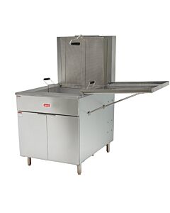 Omcan Funnel Cake / Donut Natural Gas Floor Fryer, 170 lb. Oil Capacity - 120,000 BTU