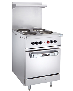 Vulcan EV24S-2HT Endurance Series 24" Electric Range with 2 Hot Tops and Standard Oven - 20V/240V/480V - USA