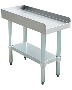 Zanduco 30″ x 12″ Stainless Steel Equipment Stand with Galvanized Undershelf and Legs
