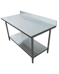 EFI TSB2448E 24" X 48" All Stainless Steel Worktable With Backsplash - CA