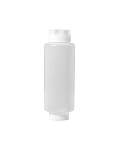 Omcan 24 oz. Dual-Way First In-First Out Squeeze Bottle - Clear - CA
