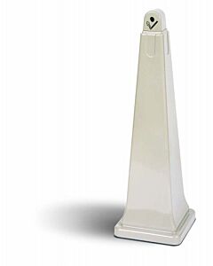 Rubbermaid RCP-2570-88-BEIG 36" GroundsKeeper® Smoking Management Receptacle - Beige