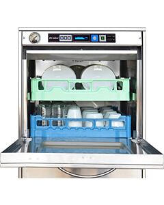 Lamber F99DYPS Deluxe High-Temp Undercounter Dishwasher with Ineteractive Display 2 Levels and Higher Opening - 208-240V/6500W