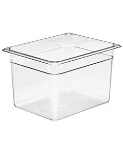 Cambro 28CW135 Food Pan 12.4 QT. - Camwear - Polycarbonate - Clear - 1/2 Size - USA