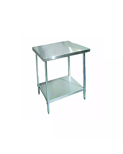 Zanduco 30'' Depth Stainless Steel Heavy Duty Worktable with Undershelf