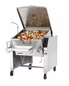 Market Forge 30P-STEL Tilting Skillet, 30 gal. Capacity, Open Leg Frame Base, 208/1 V