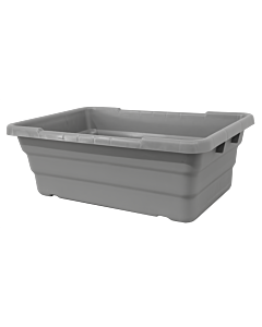 Omcan 25" x 16" x 8.5" Meat Lug/Tote Box - Gray - CA