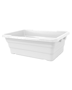 Omcan 25" x 16" x 8.5" Meat Lug/Tote Box - White - CA