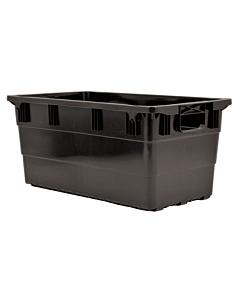 Omcan 28" x 15" x 12.5" Nova Tote Box - Black