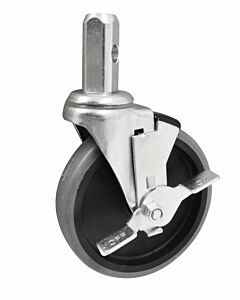 Zanduco 4.75" Light Duty Bun Pan and Lug Rack Casters