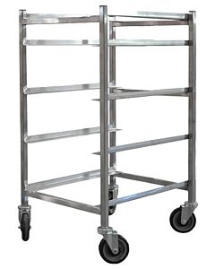 Omcan Stainless Steel Universal Flat Top Rack with 5 Slides and 9" Spacing