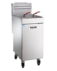 Vulcan 1VEG50M Veg Series Floor Fryer 50 lb. Capacity Natural Gas or Liquid Propane Energy Star Certified - 85,000 BTU