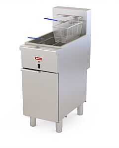 Omcan Floor Electric Fryer with 50 lb. Capacity - 15.26 kW, 208V