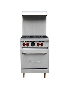 Vulcan SX24-4B 24" 4 Burner Gas Range with Standard Oven - 143,000 BTU