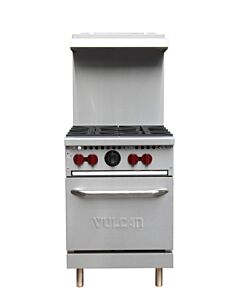 Vulcan SX24-4B 24" 4 Burner Gas Range with Standard Oven - 143,000 BTU - USA