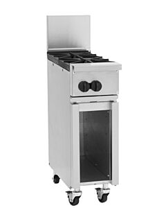 Vulcan 12-2BN Endurance Series 12" Range with Cabinet Base, 2 Burners, and 60,000 BTU - Natural Gas - USA