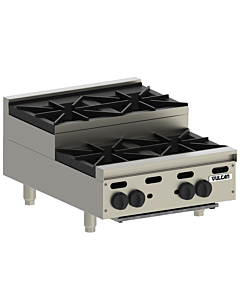 Vulcan VHP424U Achiever Series 24" 4 Burner Step Up Countertop Range - Natural Gas/Liquid Propane - CA