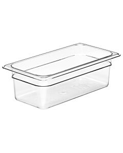 Cambro 34CW135 Food Pan 3.8 QT. - Camwear - Polycarbonate - Clear - 1/3 Size - USA
