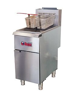 Ikon IGF-35/40 Fryer Floor Model 35-40 lb. Capacity Natural Gas or Liquid Propane - 90,000 BTU