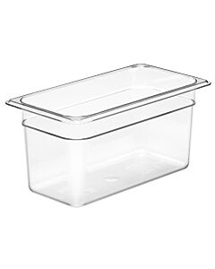 Cambro 1/3 Size Camwear Food Pan, Clear Polycarbonate