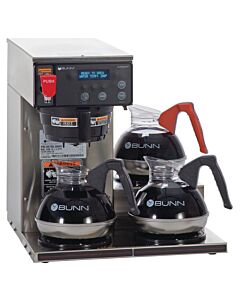 Bunn AXIOM-DV-3L 12-Cup Dual-Voltage Coffee Brewer with 3 Lower Warmers - 1800W - CA