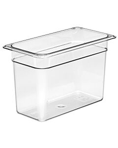Cambro 38CW135 Food Pan 7.3 QT. - Camwear - Polycarbonate - Clear - 1/3 Size - USA