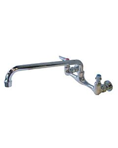 Zanduco Splash Mounted Faucet 8" Centers, Swing Nozzle 10" Spout