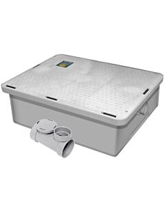 Canplas Endura Series 3925A02LO Low Profile 25 Gpm 50 Lb Capacity Grease Interceptor - 2" Connection - USA