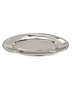 Bon Chef 21 1/4" x 8 3/4" x 1 1/2" Stainless Steel Oval Fish Platter 5218