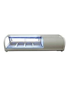 Omcan Scratch and Dent Sushi Refrigerated Showcase Sushi 42 L/1.5 Cu Ft - 110V/60/1