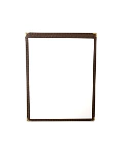 Omcan Single Menu Holder - Brown 9.25" x 11.75" 39793 - CA