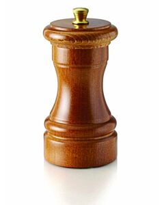 Omcan 10cm Dark Italian Beech Wood Classic Pepper Mill MP - USA