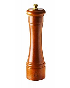 Omcan 21cm Dark Italian Beech Wood Classic Pepper Mill - USA