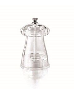Omcan 10cm Acrylic Resin Crystal Shape Salt Mill