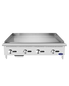 Atosa ATMG-48 HD 48'' Manual Griddle with convection kit Natural Gas or Liquid Propane - 120,000 BTU - CA