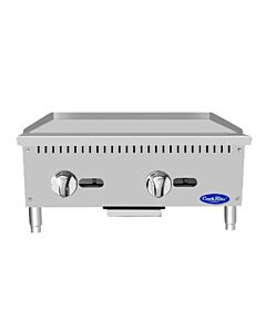 Atosa ATMG-24 HD 24'' Manual Griddle with convection kit Natural Gas or Liquid Propane - 60,000 BTU - CA