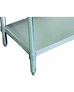 Zanduco 24" x 36" Galvanized Steel Undershelf For Standard Work Table - CA