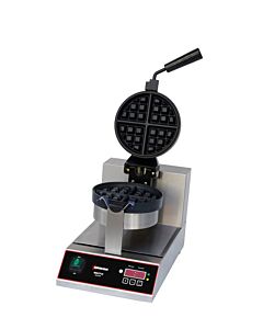 Omcan 7.5" Digital Timer / Temperature Control Single Belgian Waffle Maker