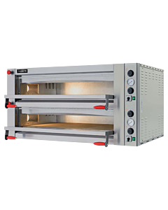 Trento Fuoco Series 57″ Double Chamber Pizza Oven with 41.3″ Chamber, Mechanical Display – 18 kW, 220 V, 3 Ph